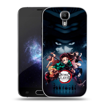 Пластиковый чехол на Doogee X9 Pro с принтом Demon Slayer Клинок рассекающий демонов Пластиковый чехол на Doogee X9 Pro с принтом Demon Slayer Клинок рассекающий демонов