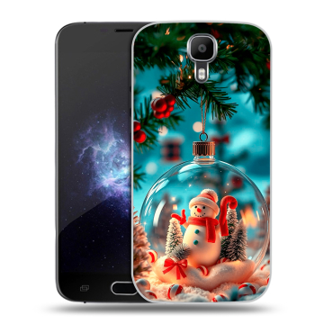 Пластиковый чехол на Doogee X9 Pro с принтом Новый год