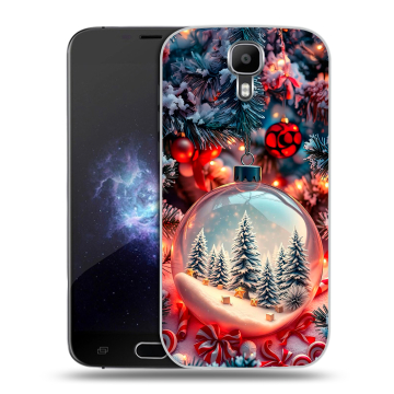 Пластиковый чехол на Doogee X9 Pro с принтом Новый год