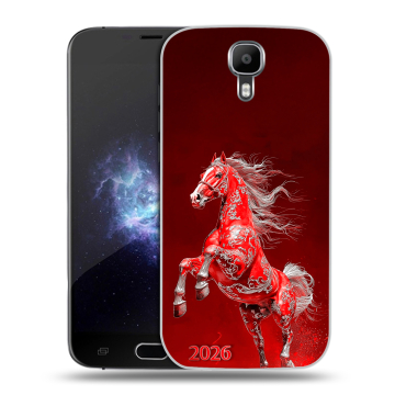 Пластиковый чехол на Doogee X9 Pro с принтом Новый год