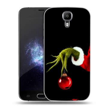 Пластиковый чехол на Doogee X9 Pro с принтом Новый год Гринч