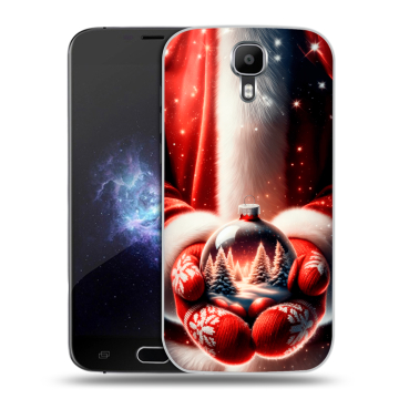Пластиковый чехол на Doogee X9 Pro с принтом Новый год