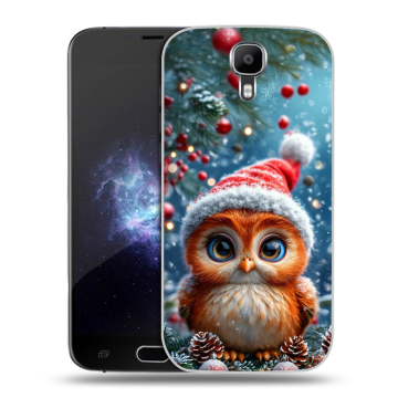 Пластиковый чехол на Doogee X9 Pro с принтом Новый год
