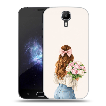Пластиковый чехол на Doogee X9 Pro с принтом женский Пластиковый чехол на Doogee X9 Pro с принтом женский