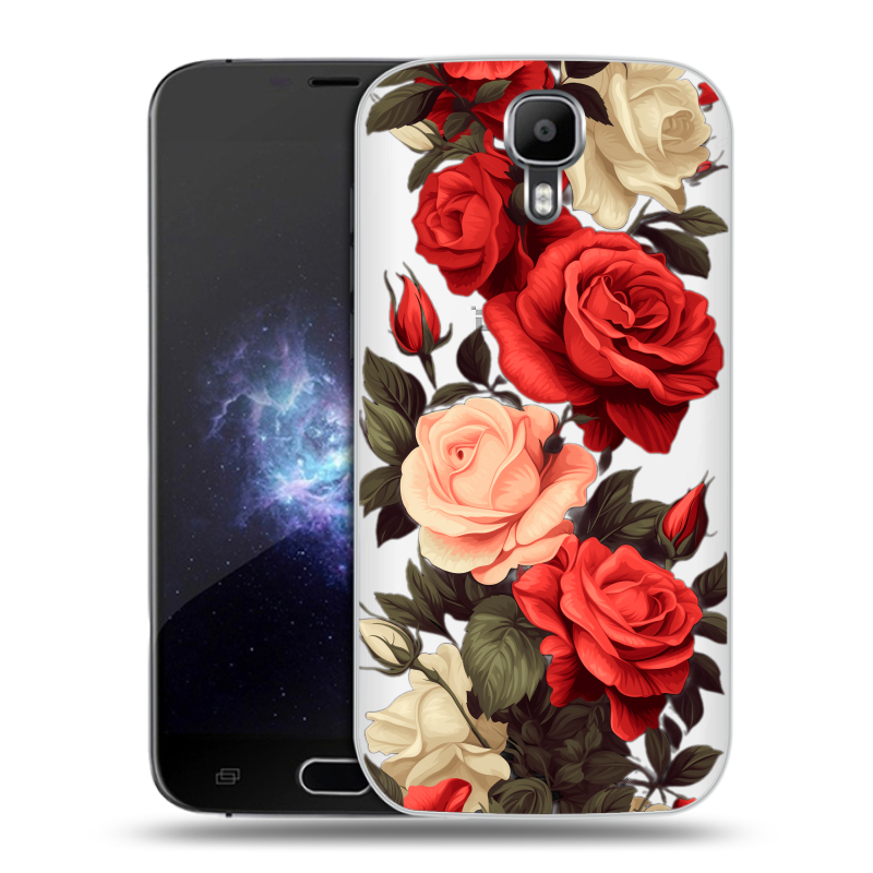 Пластиковый чехол на Doogee X9 Pro с принтом Розы Пластиковый чехол на Doogee X9 Pro с принтом Розы