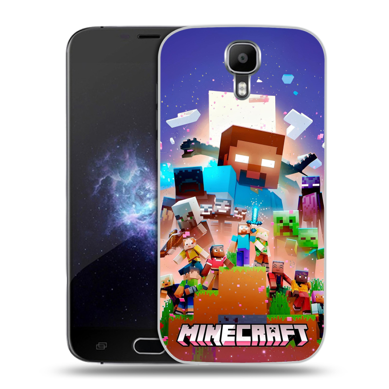 Пластиковый чехол на Doogee X9 Pro с принтом Майнкрафт Minecraft Пластиковый чехол на Doogee X9 Pro с принтом Майнкрафт Minecraft