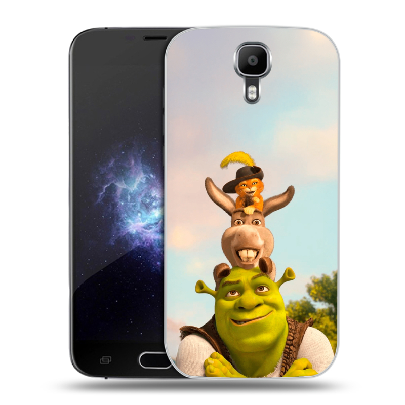 Пластиковый чехол на Doogee X9 Pro с принтом Шрек Shrek Пластиковый чехол на Doogee X9 Pro с принтом Шрек Shrek
