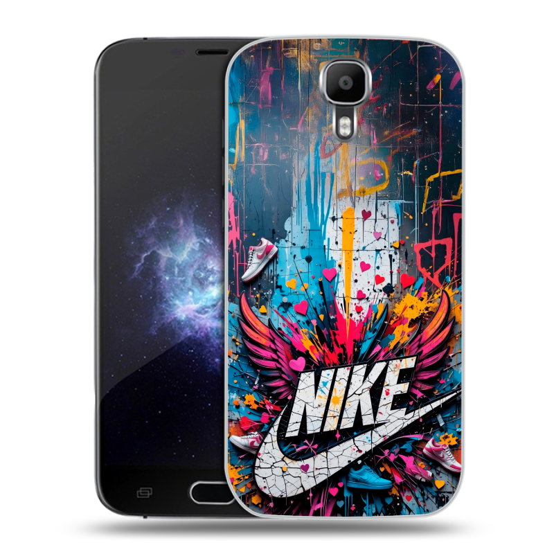 Пластиковый чехол на Doogee X9 Pro с принтом Nike Найк Пластиковый чехол на Doogee X9 Pro с принтом Nike Найк