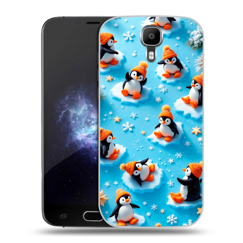 Пластиковый чехол на Doogee X9 Pro с принтом Новый год Пластиковый чехол на Doogee X9 Pro с принтом Новый год