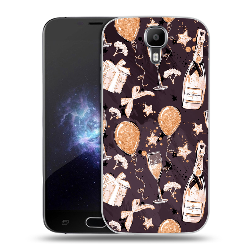 Пластиковый чехол на Doogee X9 Pro с принтом Новый год Пластиковый чехол на Doogee X9 Pro с принтом Новый год