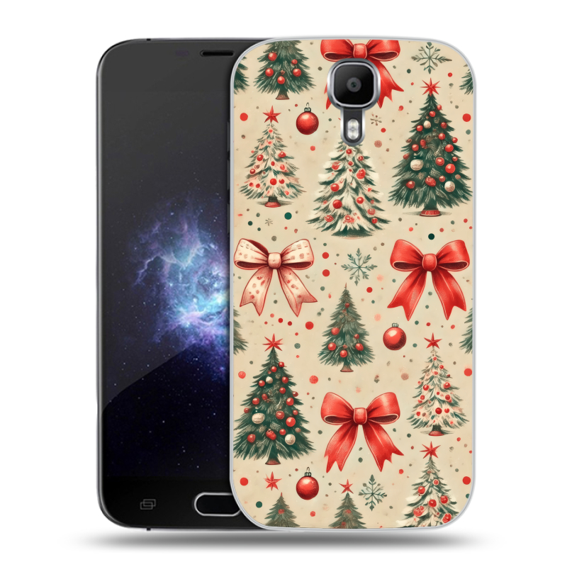 Пластиковый чехол на Doogee X9 Pro с принтом Новый год Пластиковый чехол на Doogee X9 Pro с принтом Новый год