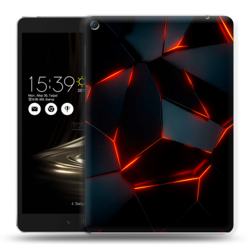 Силиконовый чехол на планшета Asus ZenPad 3S 10 LTE с принтом Яркие абстракции Силиконовый чехол на планшета Asus ZenPad 3S 10 LTE с принтом Яркие абстракции