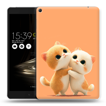 Силиконовый чехол на планшета Asus ZenPad 3S 10 LTE с принтом Милые котики Силиконовый чехол на планшета Asus ZenPad 3S 10 LTE с принтом Милые котики