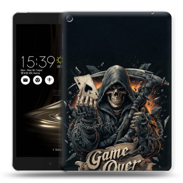 Силиконовый чехол на планшета Asus ZenPad 3S 10 LTE с принтом Скелет карты Силиконовый чехол на планшета Asus ZenPad 3S 10 LTE с принтом Скелет карты