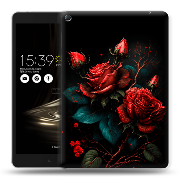 Силиконовый чехол на Asus ZenPad 3S 10 LTE с принтом Розы красные