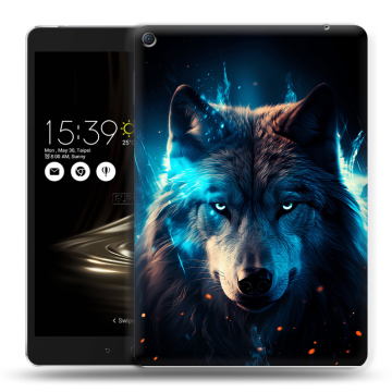 Силиконовый чехол на Asus ZenPad 3S 10 LTE с принтом Волк ночной