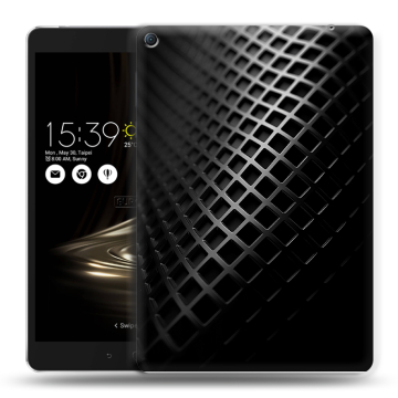 Силиконовый чехол на Asus ZenPad 3S 10 LTE с принтом Текстура металла