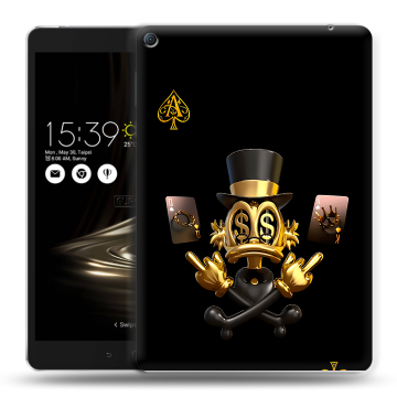 Силиконовый чехол на Asus ZenPad 3S 10 LTE с принтом Золотой скрудж макдак
