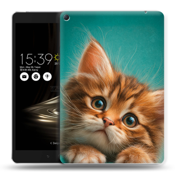 Силиконовый чехол на Asus ZenPad 3S 10 LTE с принтом котенок