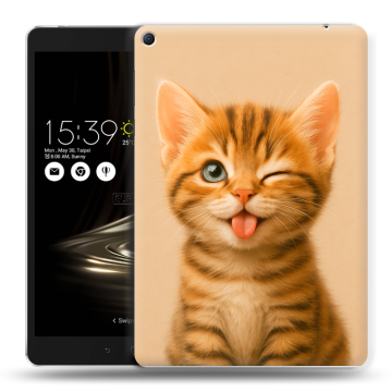 Силиконовый чехол на Asus ZenPad 3S 10 LTE с принтом котенок