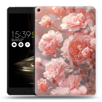 Силиконовый чехол на Asus ZenPad 3S 10 LTE с принтом Розовые розы