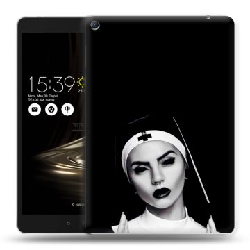 Силиконовый чехол на Asus ZenPad 3S 10 LTE с принтом монашка