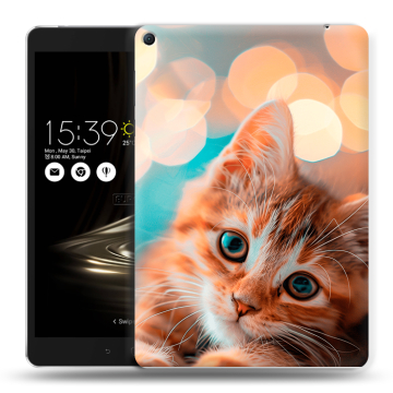 Силиконовый чехол на Asus ZenPad 3S 10 LTE с принтом котик