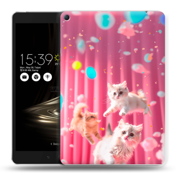 Силиконовый чехол на Asus ZenPad 3S 10 LTE с принтом милые котики Силиконовый чехол на Asus ZenPad 3S 10 LTE с принтом милые котики