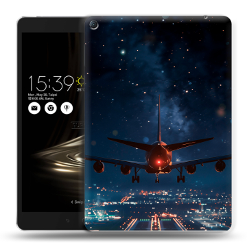 Силиконовый чехол на Asus ZenPad 3S 10 LTE с принтом самолет