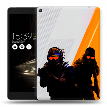 Силиконовый чехол на Asus ZenPad 3S 10 LTE с принтом Контер страйк Counter strike