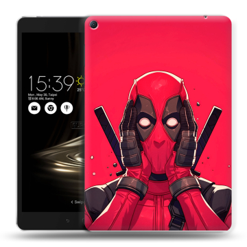 Силиконовый чехол на Asus ZenPad 3S 10 LTE с принтом Дедпул Deadpool