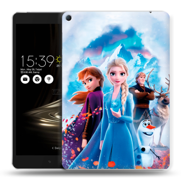 Силиконовый чехол на Asus ZenPad 3S 10 LTE с принтом Холодное сердце Frozen
