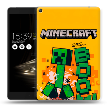 Силиконовый чехол на Asus ZenPad 3S 10 LTE с принтом Майнкрафт Minecraft