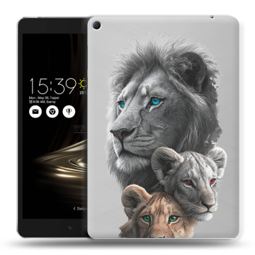 Силиконовый чехол на Asus ZenPad 3S 10 LTE с принтом Львы Силиконовый чехол на Asus ZenPad 3S 10 LTE с принтом Львы