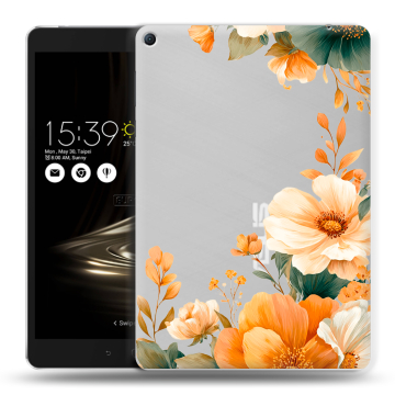 Силиконовый чехол на Asus ZenPad 3S 10 LTE с принтом Цветы принт Силиконовый чехол на Asus ZenPad 3S 10 LTE с принтом Цветы принт