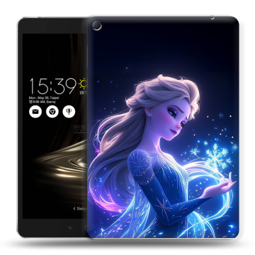 Силиконовый чехол на Asus ZenPad 3S 10 LTE с принтом Холодное сердце Frozen