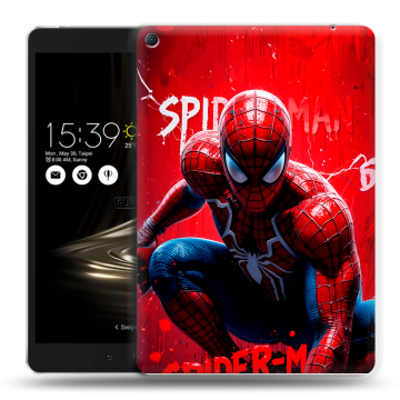 Силиконовый чехол на Asus ZenPad 3S 10 LTE с принтом Spiderman Человек паук