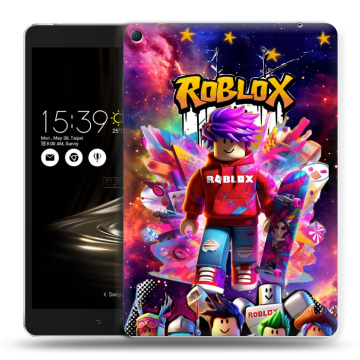 Силиконовый чехол на Asus ZenPad 3S 10 LTE с принтом Roblox Роблокс