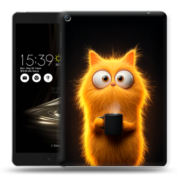 Силиконовый чехол на Asus ZenPad 3S 10 LTE с принтом Смешной кот