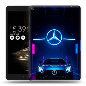 Силиконовый чехол на Asus ZenPad 3S 10 LTE с принтом Mercedes Мерседес