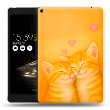 Силиконовый чехол на Asus ZenPad 3S 10 LTE с принтом Милые котята