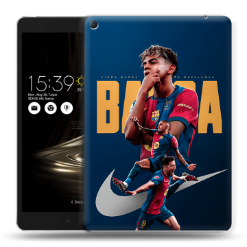 Силиконовый чехол на Asus ZenPad 3S 10 LTE с принтом Барселона Barca Yamal 