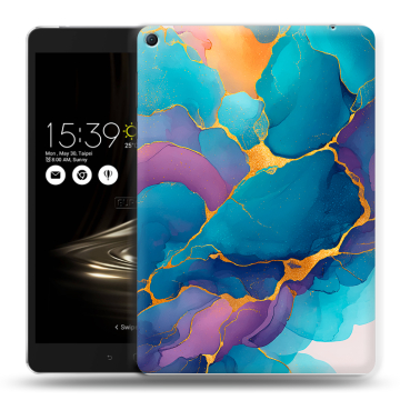 Силиконовый чехол на Asus ZenPad 3S 10 LTE с принтом Мрамор блестки Силиконовый чехол на Asus ZenPad 3S 10 LTE с принтом Мрамор блестки