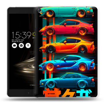 Силиконовый чехол на Asus ZenPad 3S 10 LTE с принтом машины тачки Силиконовый чехол на Asus ZenPad 3S 10 LTE с принтом машины тачки