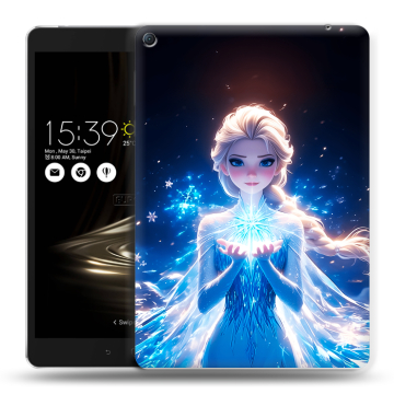 Силиконовый чехол на Asus ZenPad 3S 10 LTE с принтом Холодное сердце Frozen