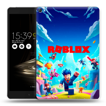 Силиконовый чехол на Asus ZenPad 3S 10 LTE с принтом Roblox Роблокс