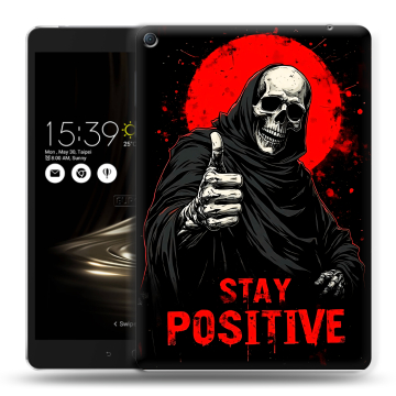 Силиконовый чехол на Asus ZenPad 3S 10 LTE с принтом смешной скелет Силиконовый чехол на Asus ZenPad 3S 10 LTE с принтом смешной скелет