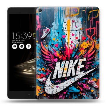 Силиконовый чехол на Asus ZenPad 3S 10 LTE с принтом Nike Найк