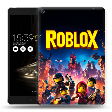 Силиконовый чехол на Asus ZenPad 3S 10 LTE с принтом Roblox Роблокс