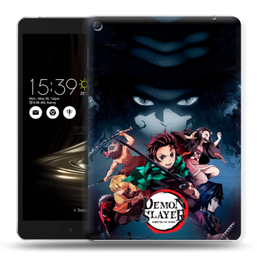 Силиконовый чехол на Asus ZenPad 3S 10 LTE с принтом Demon Slayer Клинок рассекающий демонов